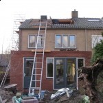 Achterzijde tijdens verbouwing